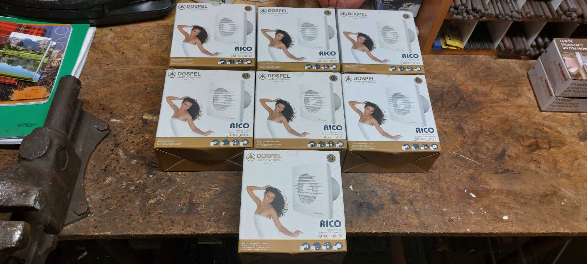 Wentylatory ścienne 7 sztuk Dospel Rico WP fi 100 w Takiej Cenie!!!