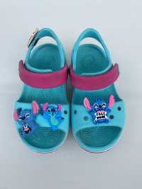 Crocs sandały c 7 23 24 przypinki buty do wody basen lato