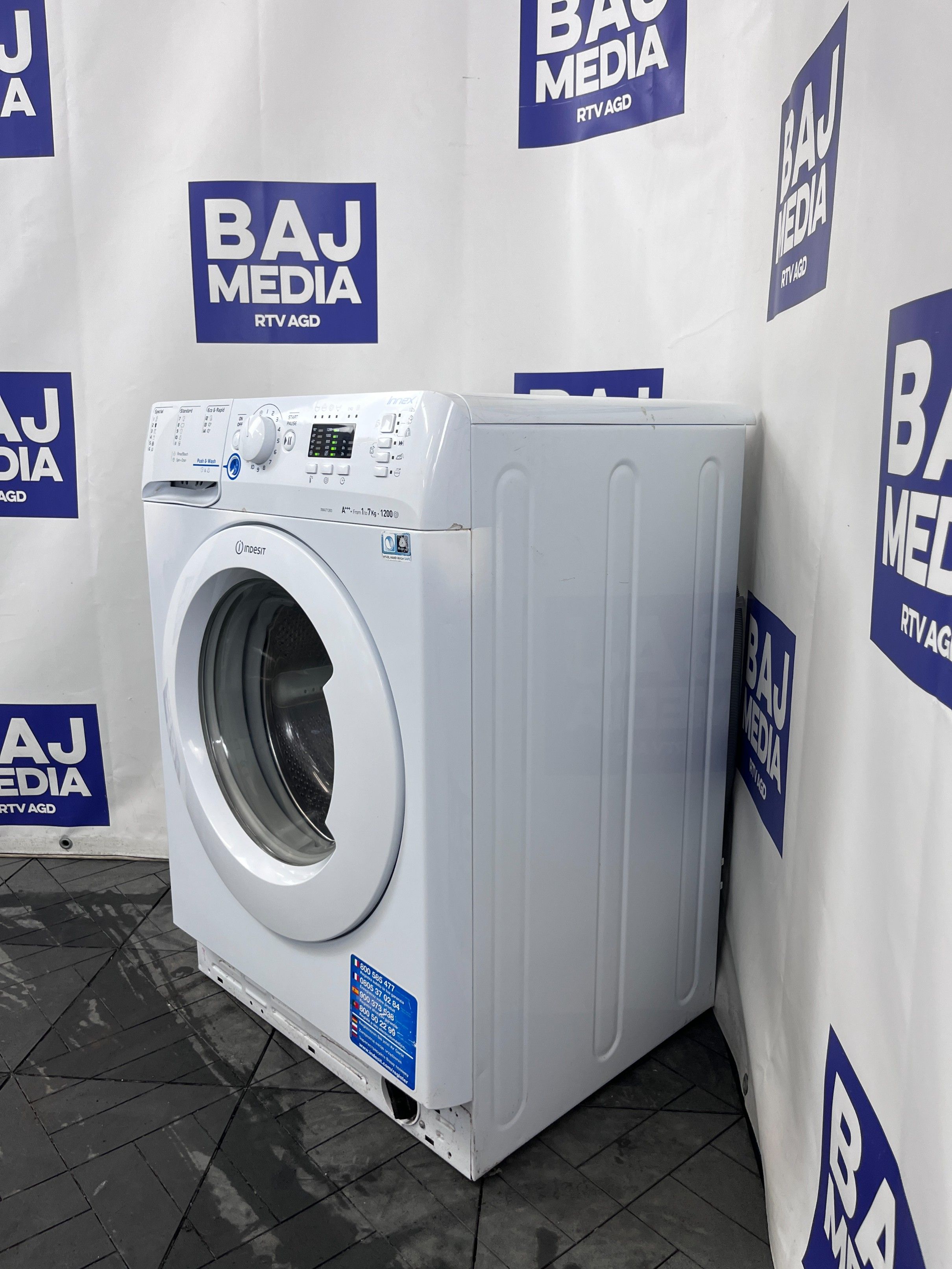 Pralka Indesit Energooszczedna 7 Kg/1200 Ob /A+++ /Dostawa/Gwarancja