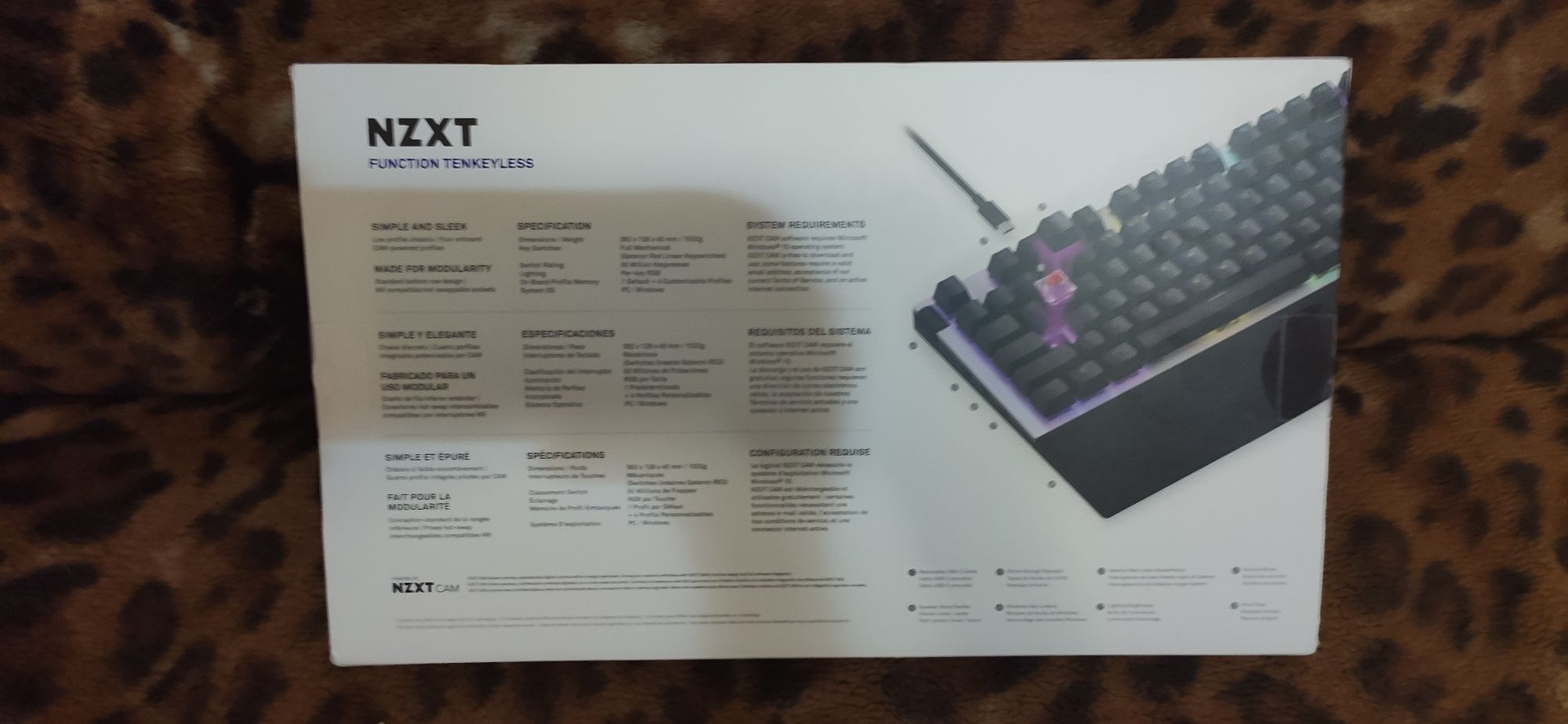 Клавіатура NZXT Function Tenkeyless Gateron Layout White (KB-1TKUK-WR)