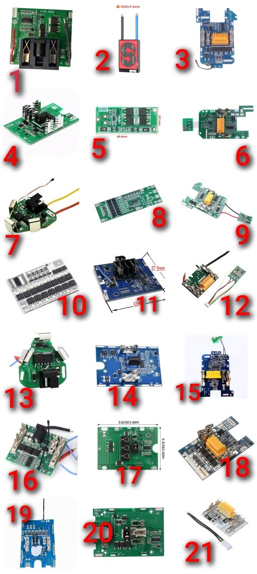 Bms 1s, 2s,3s,4s,5s,6s,10s DALY 24,36,42v.плата makita