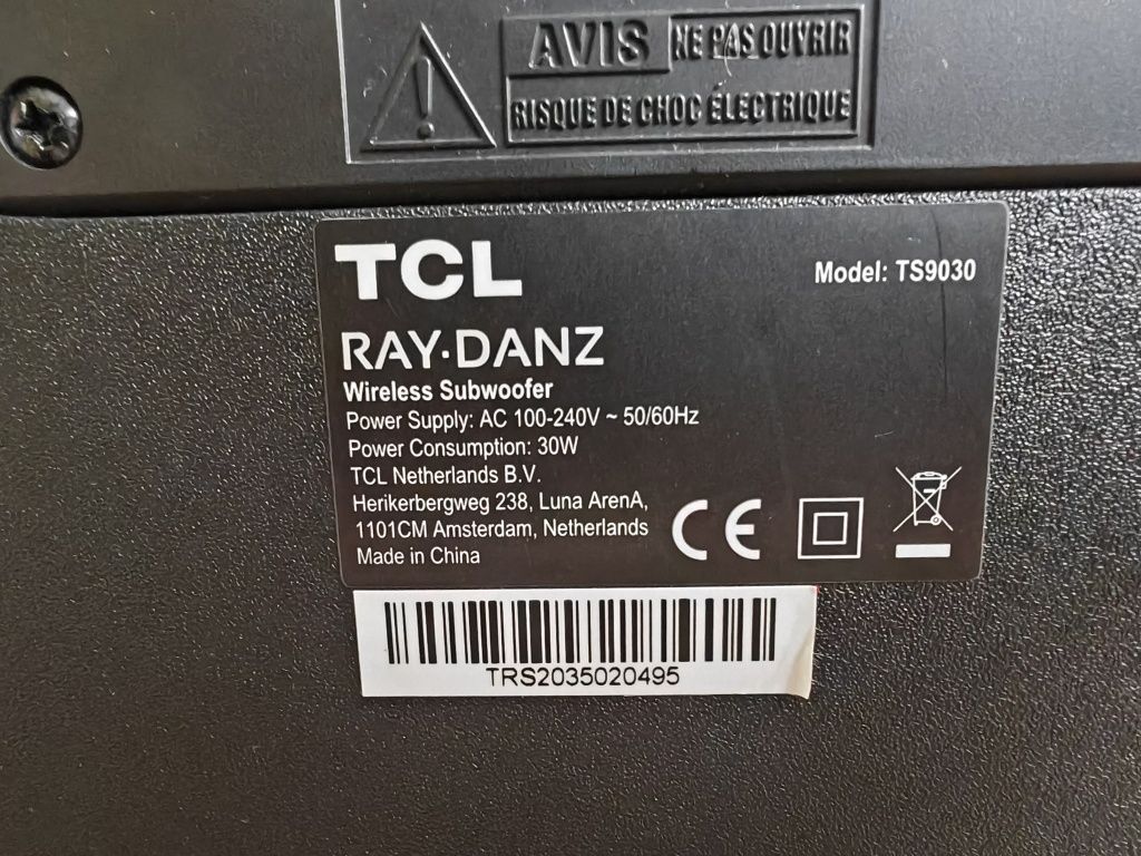Soundbar TCL RAY-DANZ TS9030 3.1 Dolby Atmos