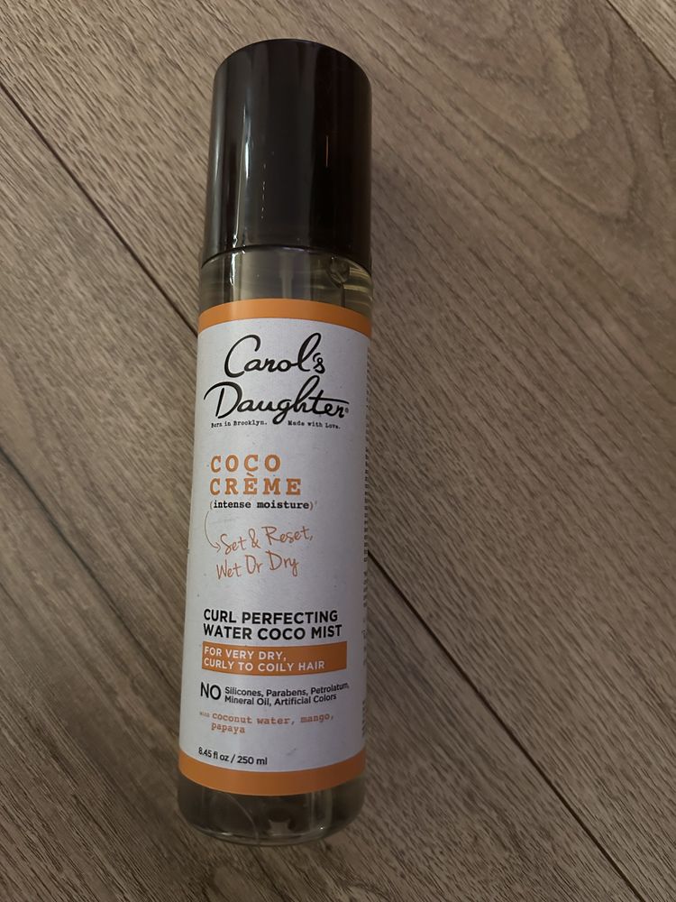 Coco crème curl perfecting water coco mist spray