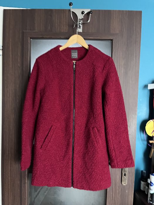 Płaszcz bordowy damski Primark r.M/L,