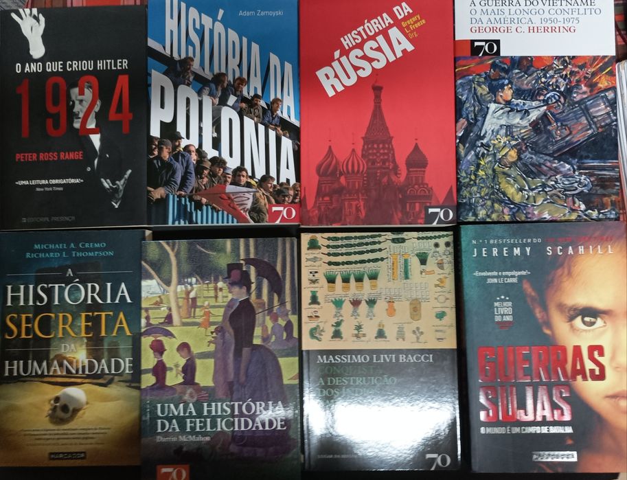 Vários livros de história