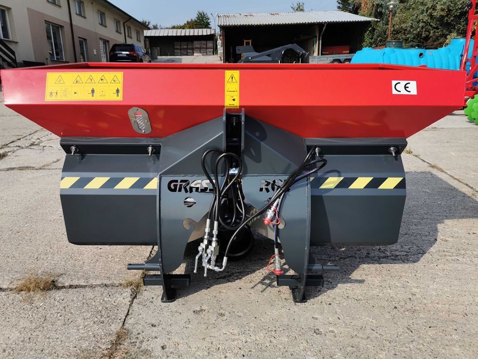 Nowy Dwutarczowy rozsiewacz nawozów MASTER JUNIOR GRASS ROL 600L/1000L