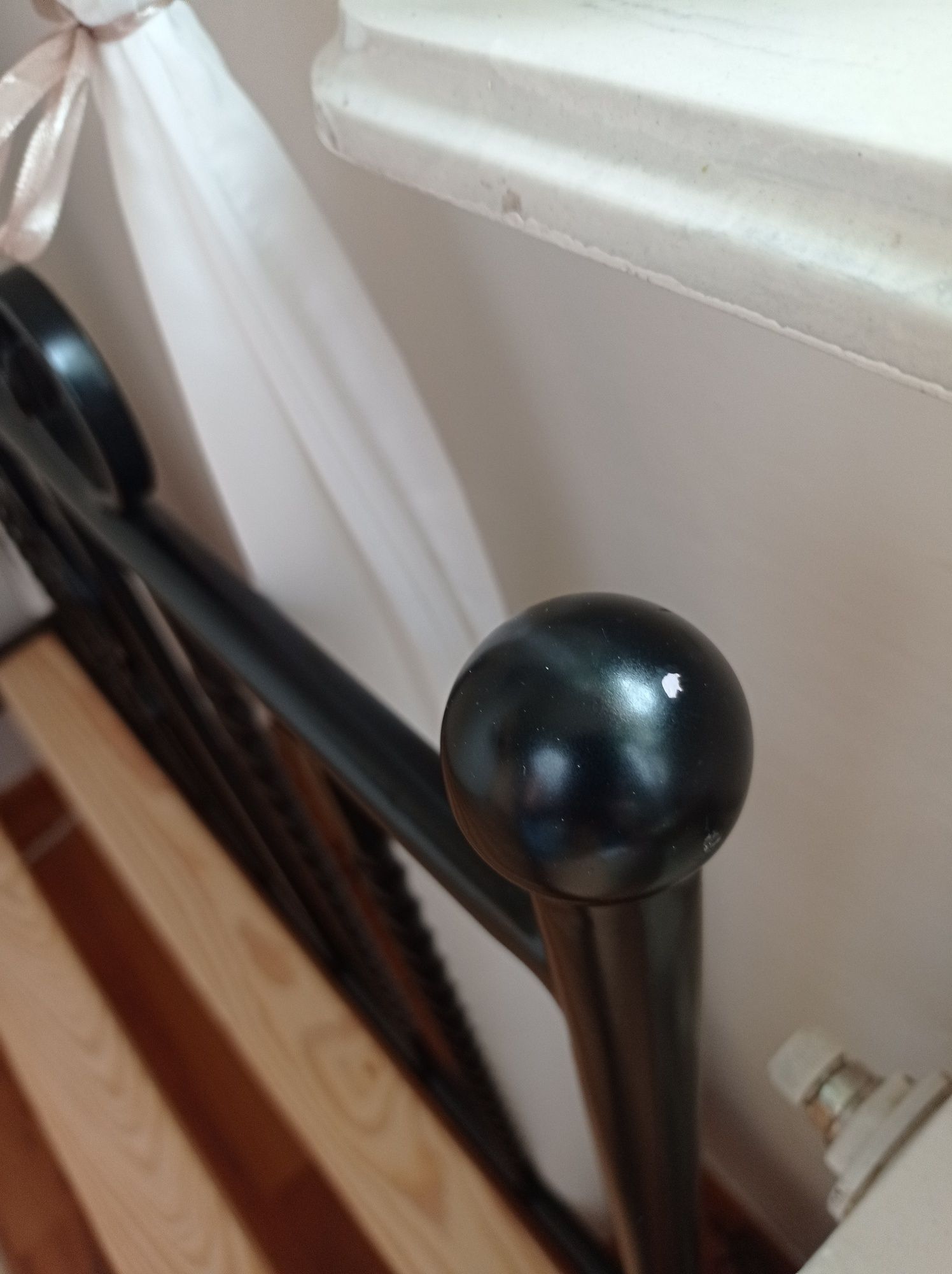 Łóżko metalowe lak system ze stelażem 180x80