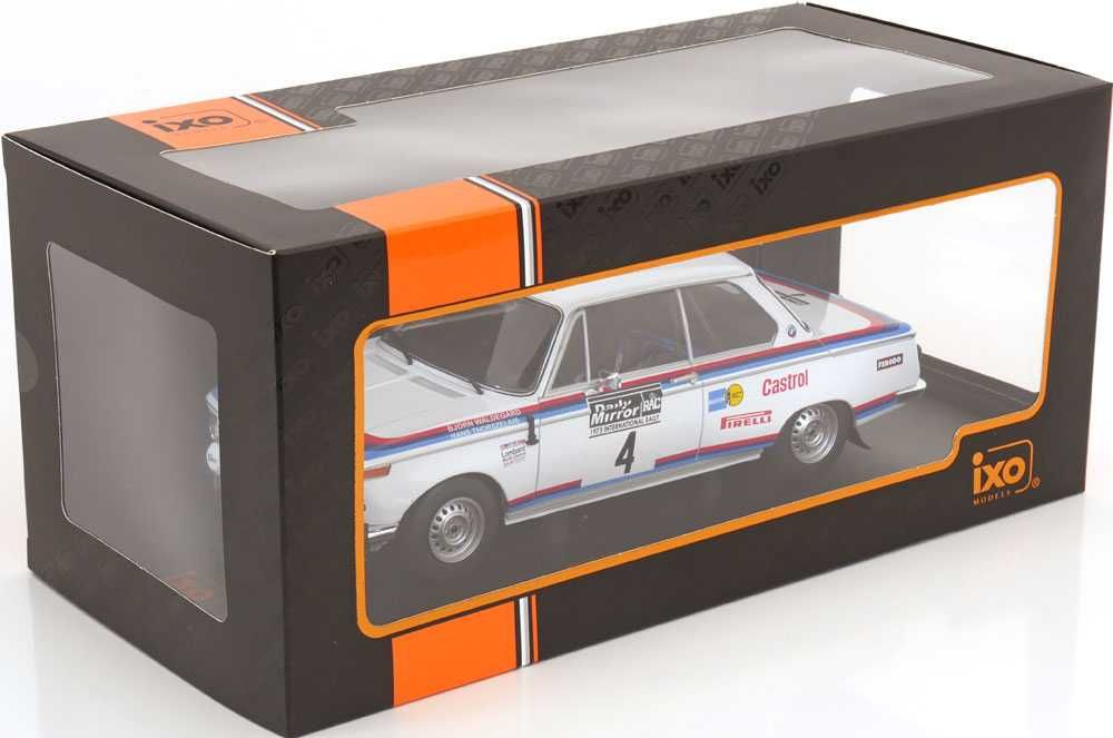 Model 1:18 Ixo BMW 2002 #4 7th RAC Rallye 1973 Waldegard/Thorszelius