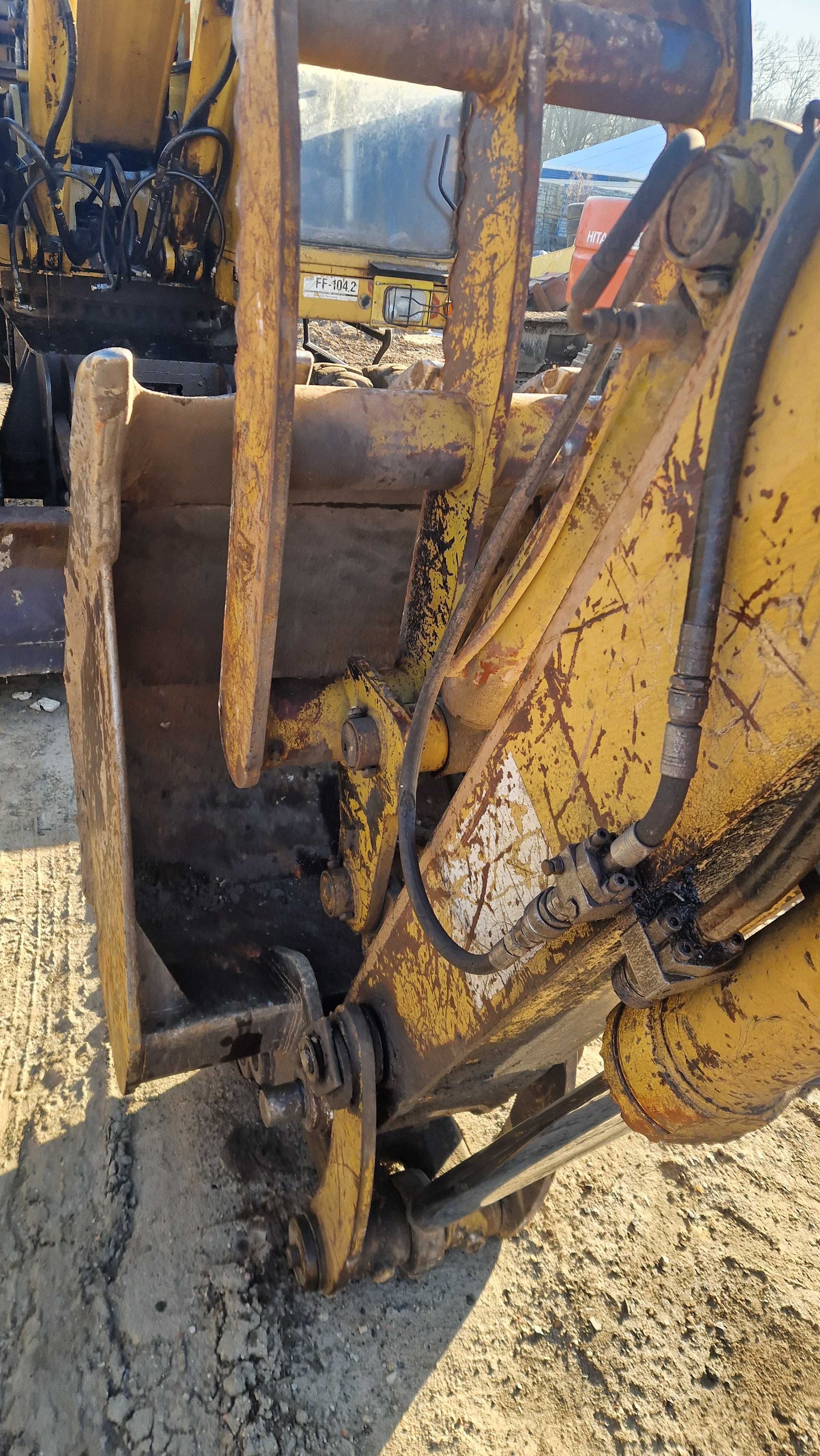 koparka cat 206 cat 212 cat312 ramie z pazurem domykania łyżki chwytak