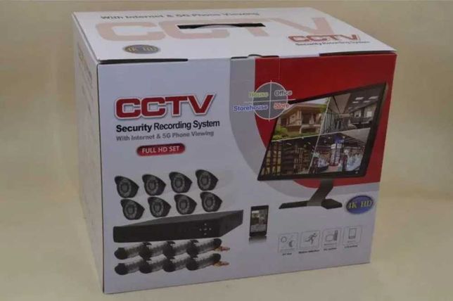 Система Комплект видеонаблюдения на 8 камер для дома улицы Відеонагляд