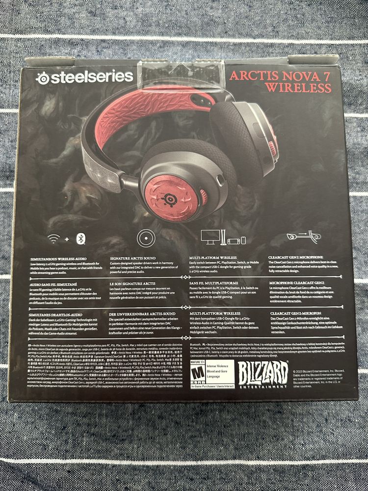 Słuchawki Bezprzewodowe Stellseries Arctis Nova 7 - Diablo IV Edition