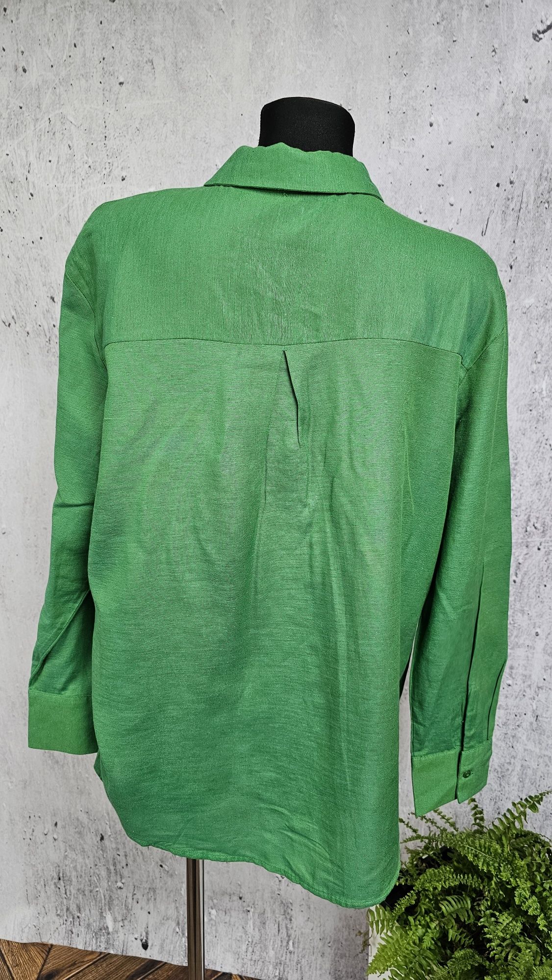 Koszula damska oversize r XS wiskoza bawełna len