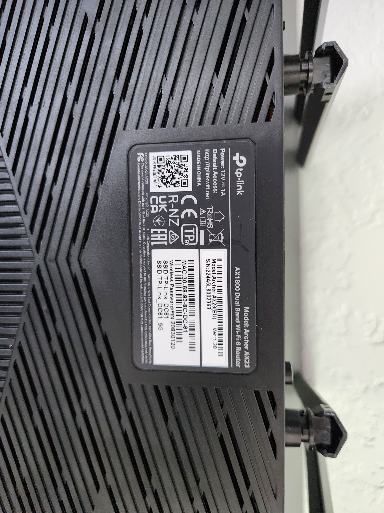 Маршрутизатор інтернет WiFi6 TP-Link Archer