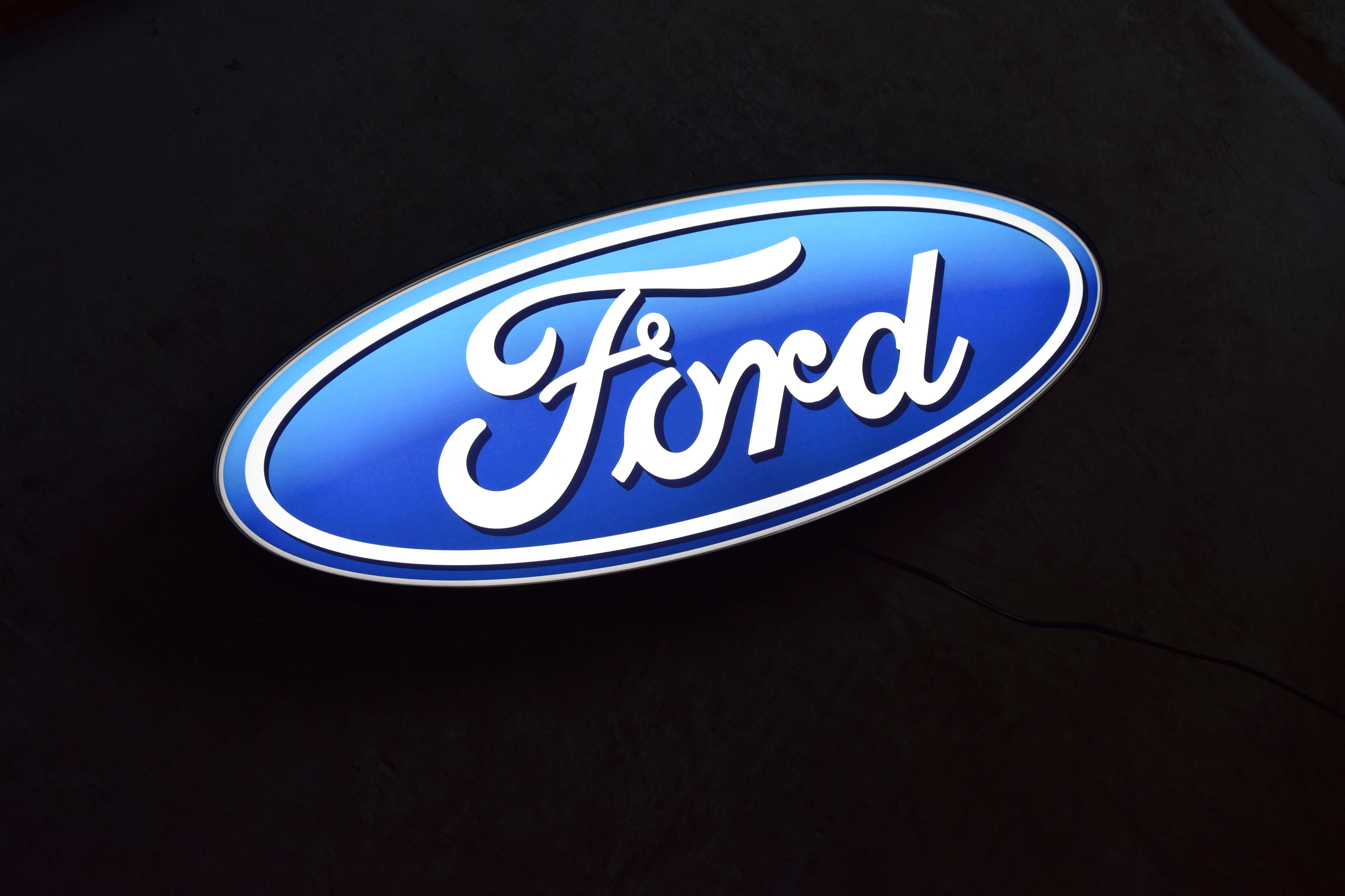 Podświetlane Logo FORD, Reklama 3D, Kaseton, Ledon, Szyld, Prezent