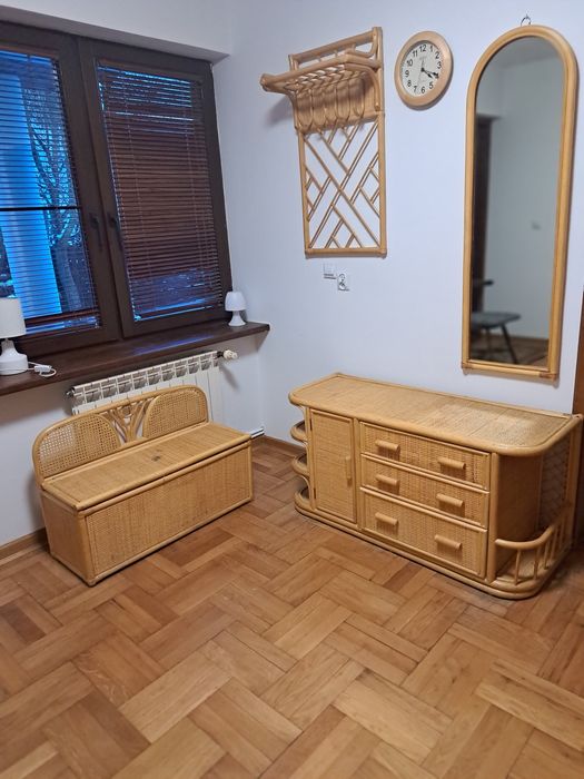 Zestaw ratanowy do przedpokoju