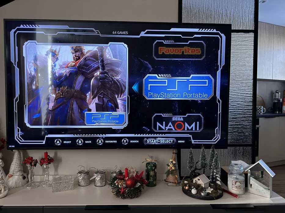 Retro Konsola 4K , 55tys gier, ps1, psp, dreamcasr, amiga,c64, atari..