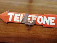 Placa de esmalte vintage.
