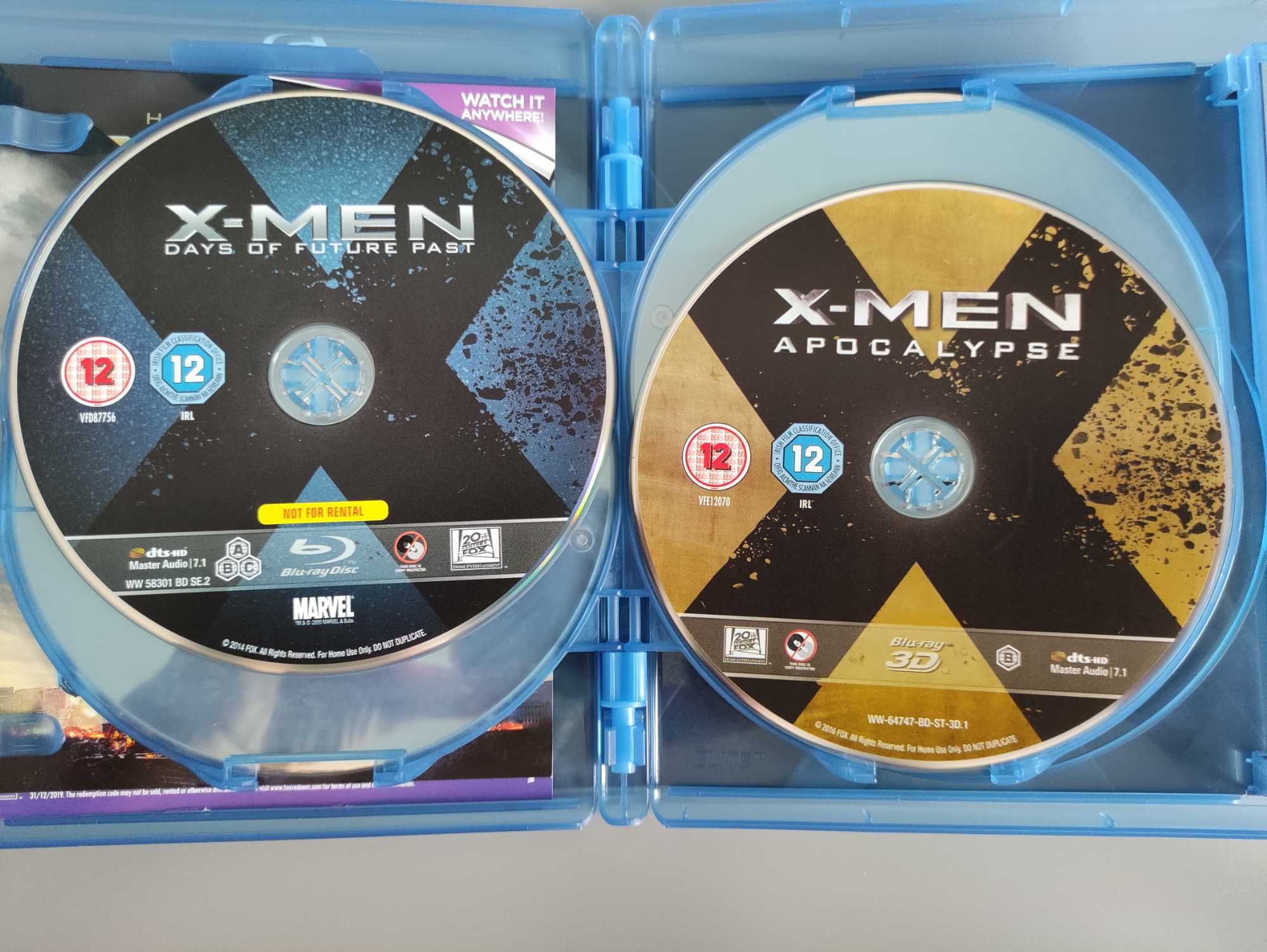 Filmy Blu-ray X-men First Class, Days of Future Past oraz Apocalypse