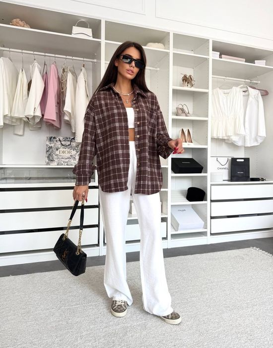 Сорочка утеплена в клітинку / Рубашка утепленная в клеточку