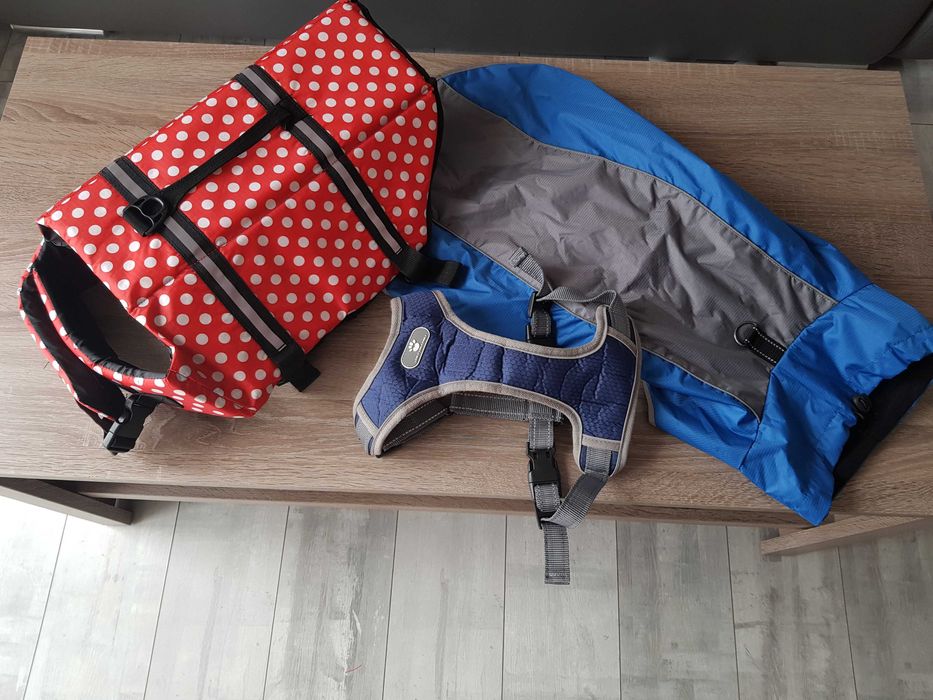 Zestaw - -  Szelki, kamizelka do pływania, kurtka - zapraszam