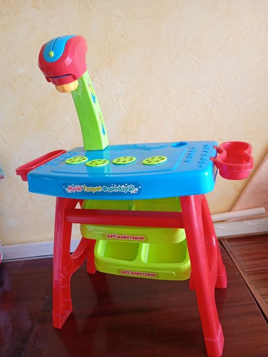 Столик Limo Toy Проектор для рисования, мелки, слайды, свет