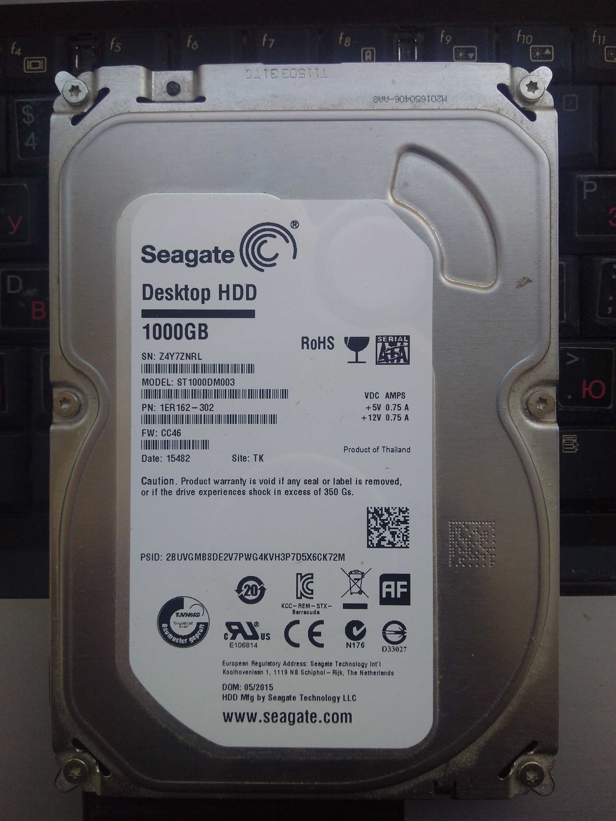 HDD Seagate 1Tb почти новый