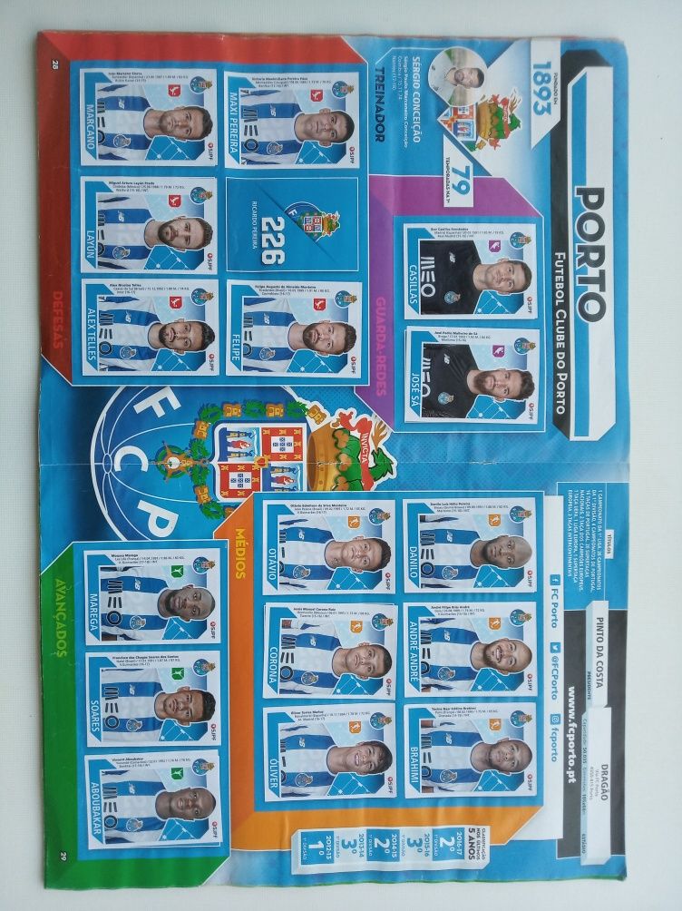 Caderneta Cromos Futebol 2017-18