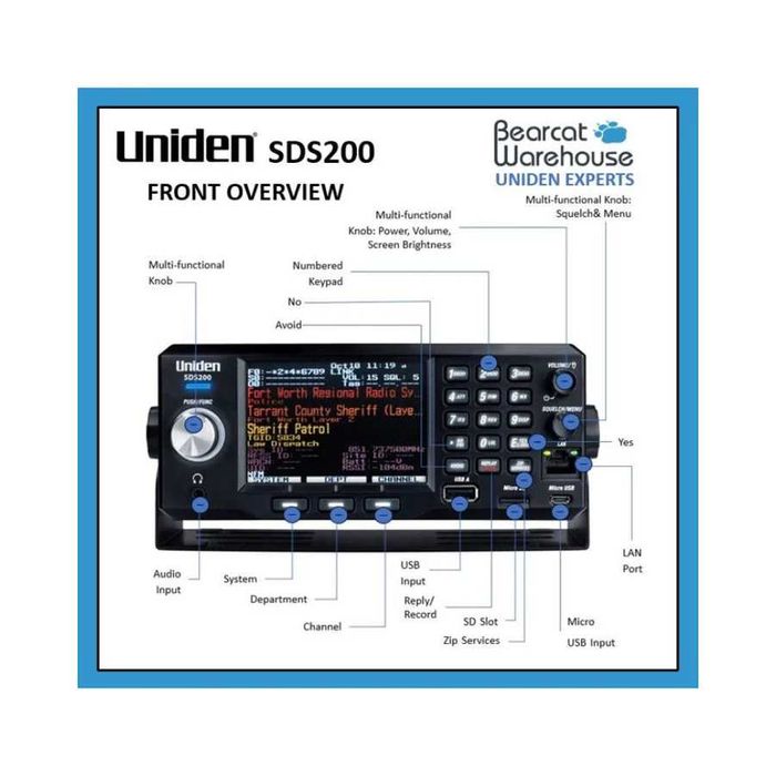 Цифровой  сканер Uniden SDS200
