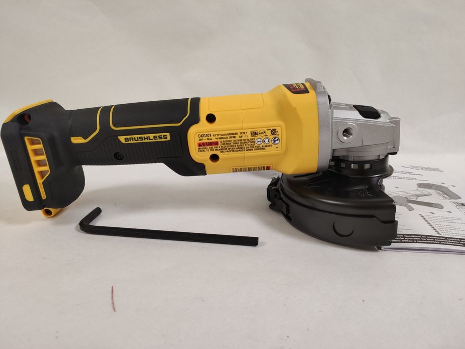 Оригінальна безщіткова кутова шліфмашина болгарка DeWALT DCG407 XR 20V