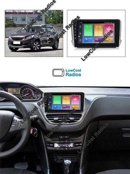 Auto Rádio GPS PEUGEOT 2008 / 208 | ANDROID • Multimédia BT USB WIFI