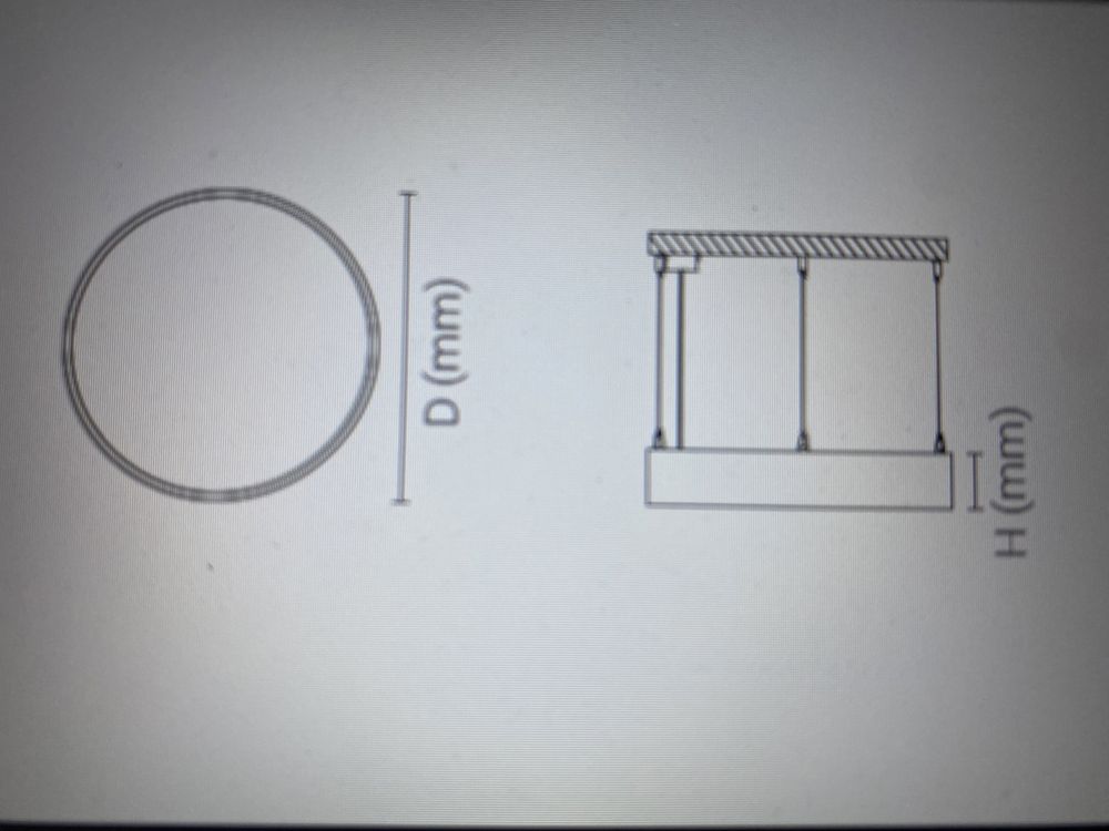 Luminaria suspensa led Tromilux