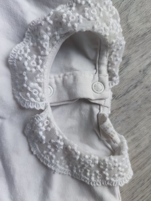 Biała sukienka H&M rozm. 74 chrzest urodziny