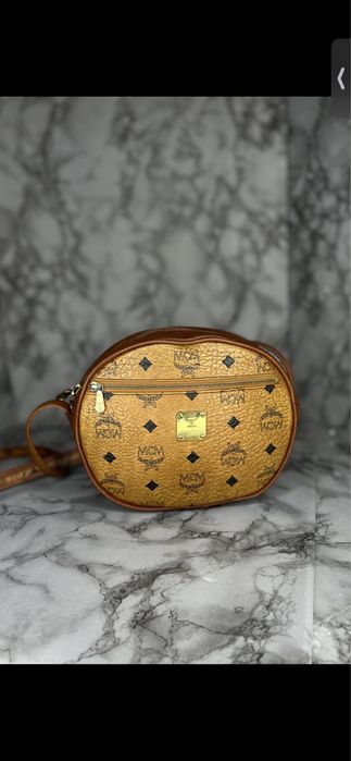 Сумка кожаная сумочка через плече MCM оригинал