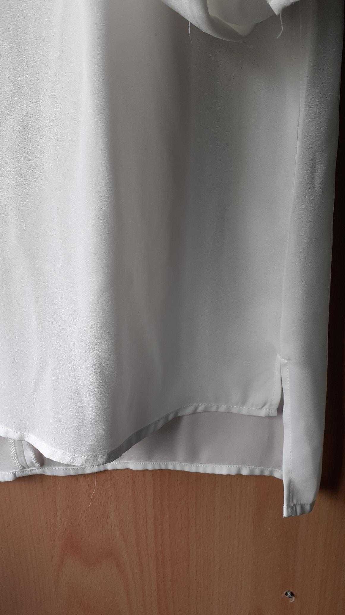 Blusa branca manga comprida M cortefiel
