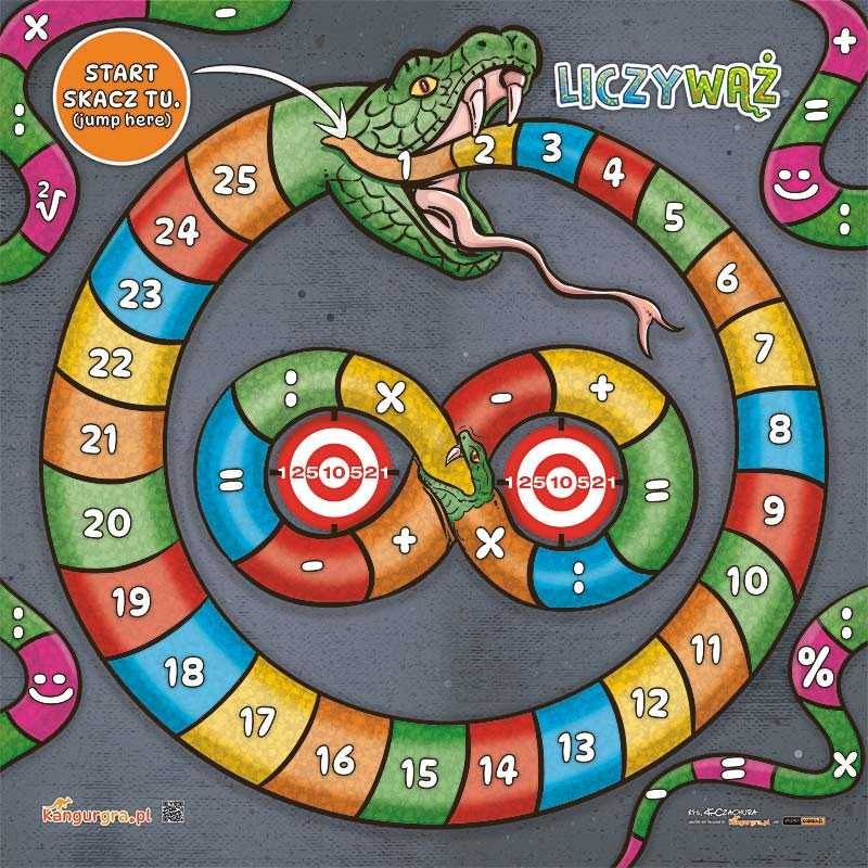 GRA WĄŻ liczbowy XXL dla DZIECI do nauki matematyki