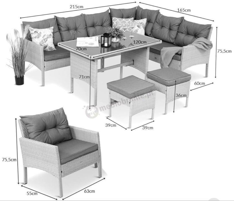 Technorattan komplet