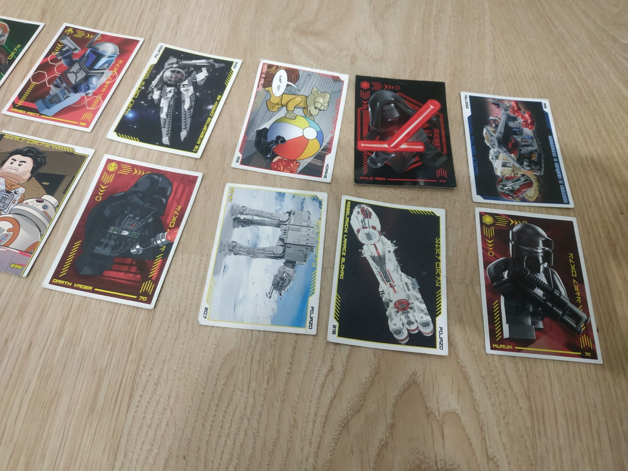 Karty LEGO star wars 14szt