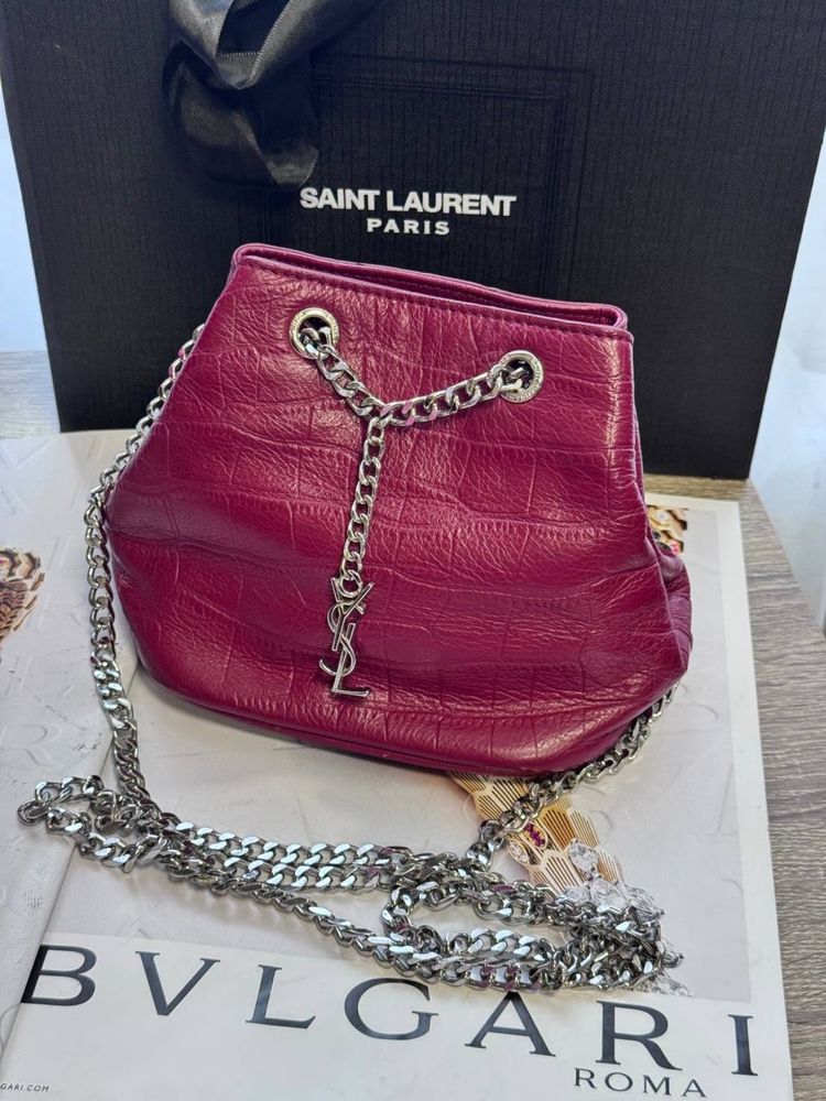 Сумка бордовой цвет YSL