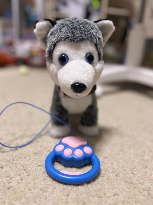 Дитяча інтерактивна інрашка цуценя, собака на повідку