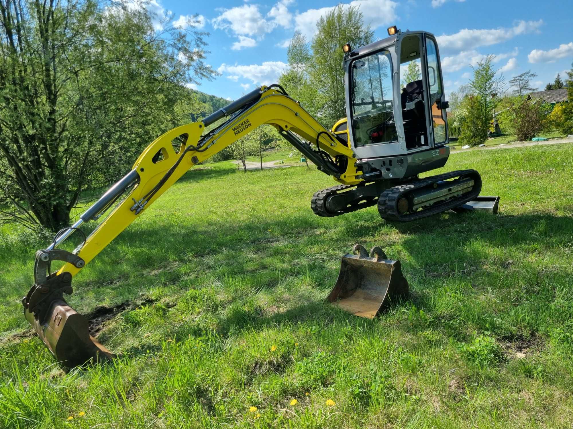 WACKER NEUSON EZ38 Minikoparka 4tony 2015r 2399h z Norwegii JAK NOWA