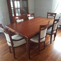 Stół z krzesłami, włoskie meble stylowe