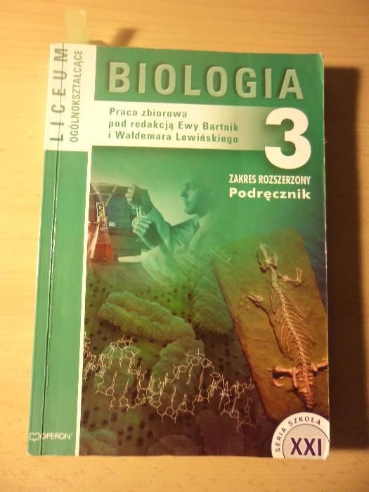 podręcznik Biologia 3 zakres rozszerzony
