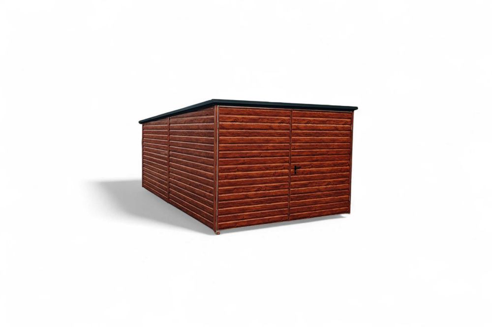 Garaż blaszany 3x5 drewnopodobny MULTIGLOSS