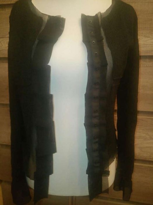 Sweter Only wełna/tiul S/M