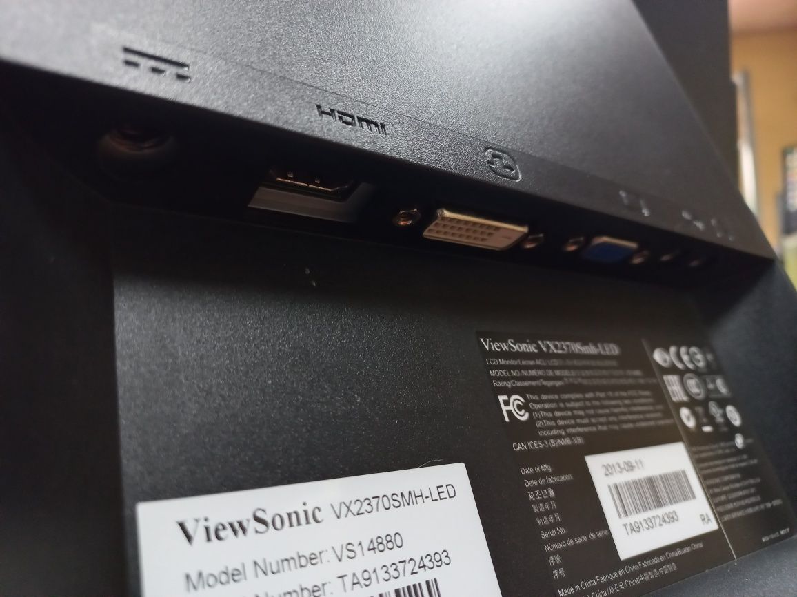 ViewSonic VX2370 Full HD, hdmi, vga, dvi, колонки