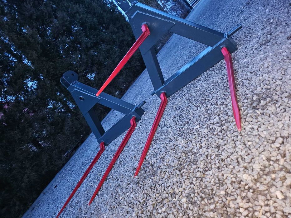 Podnośnik do bel balotów igła ładowacz WIDŁY tuz słoma chwytak na TYŁ