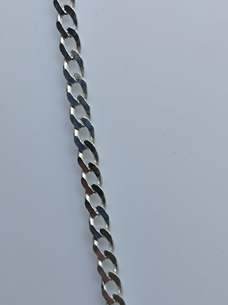 Srebrny łańcuszek splot pancerka srebro 925 45cm
