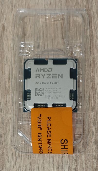 Procesor AMD Ryzen 5 7500F 3.7Ghz Boost 5Ghz 32Mb OEM Gwarancja