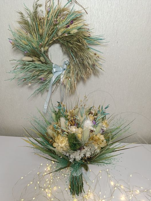 Букети  із сухоцвітів від майстрині