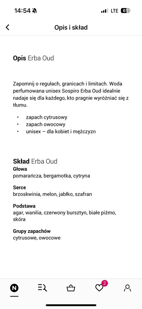 Perfumy Sospiro erba oud 99/100ml
